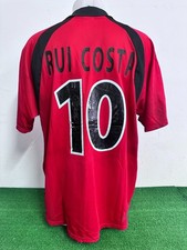 MAGLIA MILAN RUI COSTA MATCH WORN ISSUE SHIRT CAMISETA VINTAGE COA 2001/2002