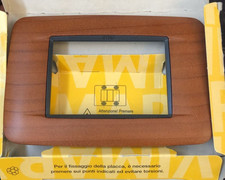 VIMAR EIKON PLACCA ROUND LEGNO 20683.36 3M CILIEGIO AMERICANO