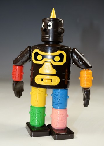 Robot testa giocattolo vintage - testa,