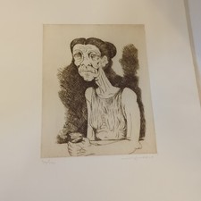 Giuseppe Migneco - Donna Seduta - Litografia (30/100)