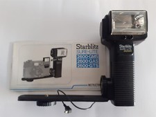 Flash starblitz sure-lite 2600 GMS, con adattatore (staffa) per fotocamera.