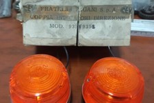 COPPIA FRECCE CROMATE ORIGINALI CEV 9351-52 (NUOVE) PER MOTO ANNI 60/70/80/90