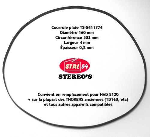 Courroie platine disque nad - disque,