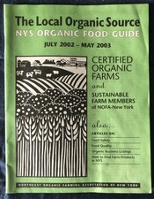 rare NYS ORGANIC FOOD GUIDE -