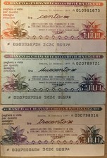 mini assegni anni 70 - il