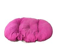 CUSCINO PER CANI DOUBLE-FACE MISURA MEDIA, FUCSIA E GRIGIO " FORTESAN "