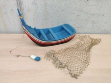 PESCHERECCIO BARCA DA PESCA IN LEGNO CON RETE