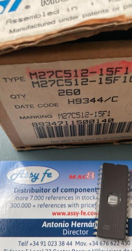 M27c512 15f1 dip28 eprom - m27c512-15f1,
