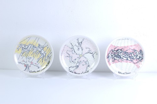 Set tre piatti - , ceramica