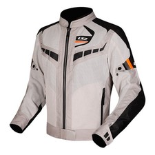 LS2 GIACCA MOTO DONNA ESTIVA GARDA AIR LADY BLACK GREY H-V ORANGE