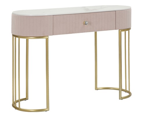 Consolle con cassetto rosa