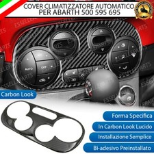 COVER CLIMATIZZATORE AUTOMATICO IN CARBON LOOK LUCIDO PER ABARTH 500 595 695