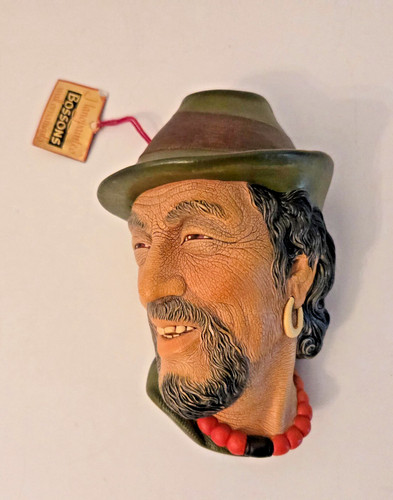 Bosson heads chalkware tibetan - chalkware,