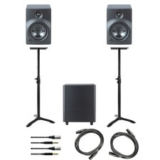 Fame Audio Studio Set, Subwoofer Orbitale Sub 10, DB 038 Monitor Treppiede, 3m