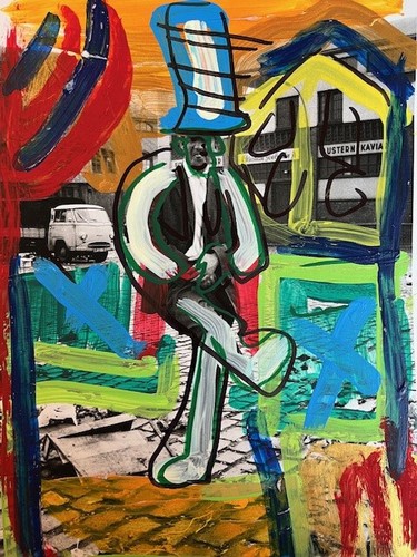 Arte pop art carta - , acrilica