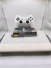 PlayStation 3 PS3 Super Slim Bianca CECH-4204A con Controller + 2 Giochi