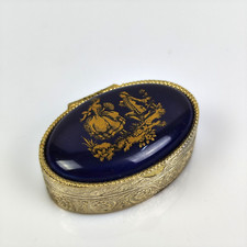 COFANETTO PORTAPASTICCHE SCATOLA SOPRAMMOBILE delicato mini portagioie in oro