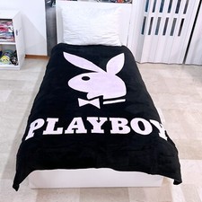 Playboy Coperta Plaid 150x200cm Pile di Corallo Peluche Blanket Letto Singolo