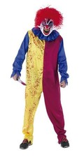 Rubies Costume Pagliaccio Psycho Vestito Clown Assassino Adulto T.U. Halloween