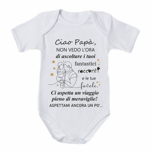 Tutina body neonato ciao papà - body,