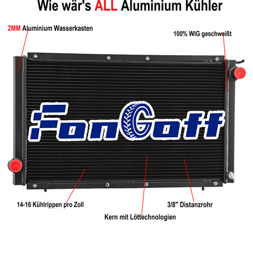 Reihig alu radiator für - alu,