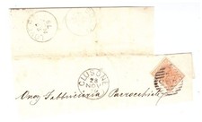 REGNO - 20C ANNULLO  A SBARRE DI "CLUSONE"  SU FRAMMENTO