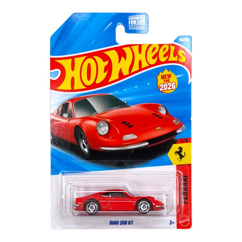 Hot wheels dino - wheels, rosso