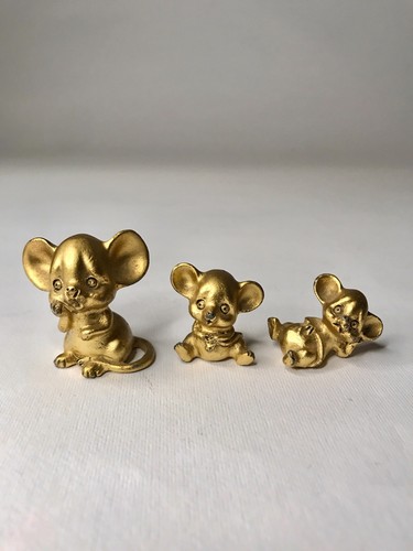 Vintage 70s 80s gold pewter - gold,