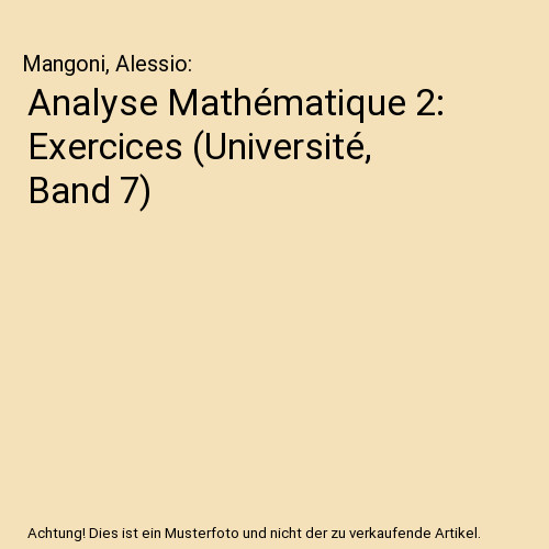 Analyse mathématique - analyse,
