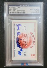 Joe Scott-Negro League - Carta