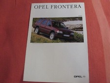 Opel Frontera brochure