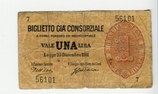 Banconota  1 Lira Biglietto