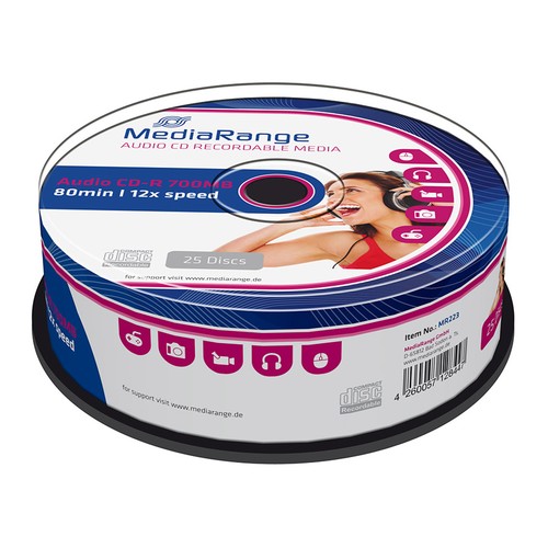 Mediarange mr223 cd r - mediarange, 25