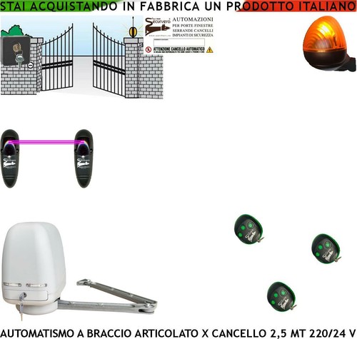 Kit elettrico 220 - 220, braccio