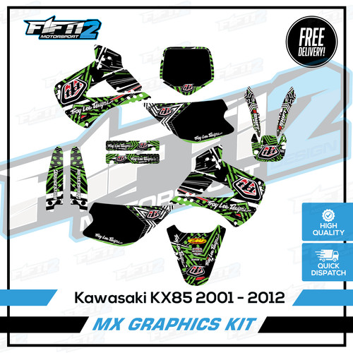 Kit grafica motocross kawasaki - grafica,