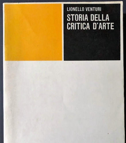 Storia della critica arte - storia,