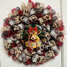 Corona mucca natalizia Highlands