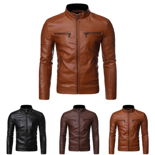 Giacca similpelle casual - giacca, in