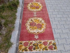 Vintage Turkish Oushak Runner