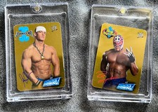 20 CARD TESLA SMACK DOWN WWE 2005 JOHN CENA 55/132 REY MISTERIO 65/132 FOIL GOLD