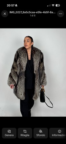 Cappotto volpe argentato - cappotto, di