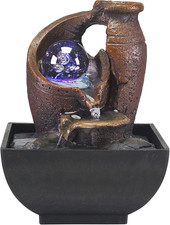 P201UTP201 Fontana Zen Anfora Con Luce Led Rilassante - Fontana Zen Da Interno, 