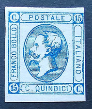 ITALIA REGNO 1863,n.13,MNH,II TIPO,QUINDICI CENTESIMI