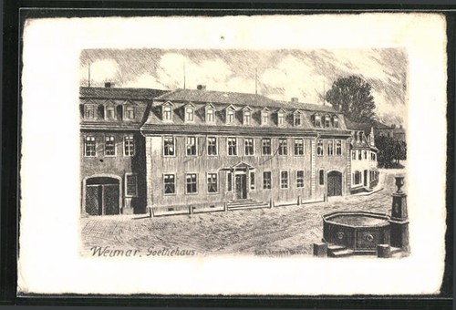Cartolina artistica weimar - cartolina,