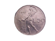 1979 R Italy 50 Lire KM# 95.1