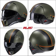 CASCO MOTO HJC I20 BATOL VERDE OPEN FACE AGGRESSIVO STREETFIGHTER