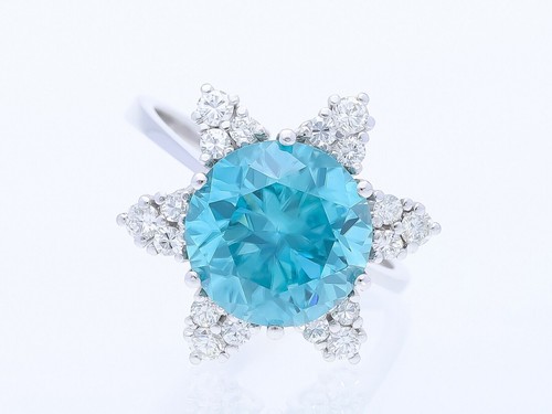 Anello vintage zirconi - anello,