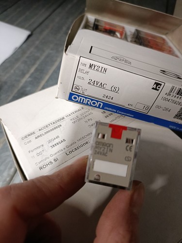 Rele 2cont 10a 250v omron - rele', 2cont.10a