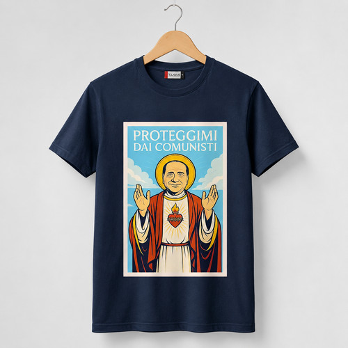 Shirt berlusconi proteggimi - berlusconi,