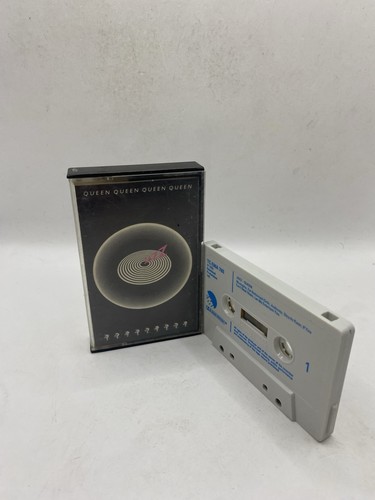 Queen jazz blue text - blue, cassette